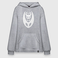 Толстовка-худи оверсайз Hollow Knight, цвет: меланж