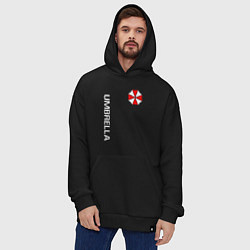 Толстовка-худи оверсайз UMBRELLA CORP, цвет: черный — фото 2