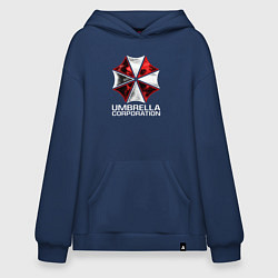 Толстовка-худи оверсайз UMBRELLA CORP, цвет: тёмно-синий