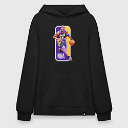 Толстовка-худи оверсайз NBA Kobe Bryant, цвет: черный