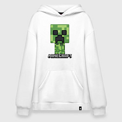 Толстовка-худи оверсайз MINECRAFT, цвет: белый