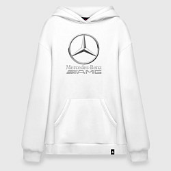 Толстовка-худи оверсайз MERCEDES-BENZ AMG, цвет: белый