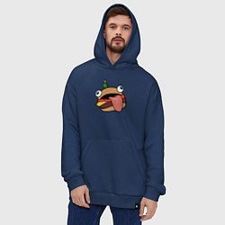 Толстовка-худи оверсайз Fortnite Burger, цвет: тёмно-синий — фото 2