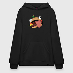 Толстовка-худи оверсайз Fortnite Burger, цвет: черный