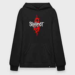 Толстовка-худи оверсайз SLIPKNOT, цвет: черный