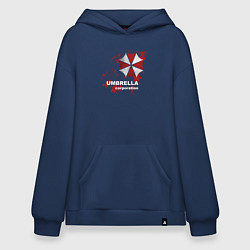 Толстовка-худи оверсайз Umbrella, цвет: тёмно-синий