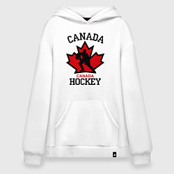 Толстовка-худи оверсайз Canada Hockey, цвет: белый