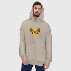 Толстовка-худи оверсайз Wu-Tang Forever, цвет: миндальный — фото 2