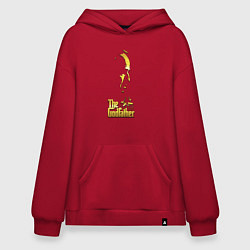 Толстовка-худи оверсайз Крестный отец the godfather, цвет: красный