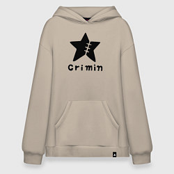 Толстовка-худи оверсайз Crimin бренд One Piece, цвет: миндальный