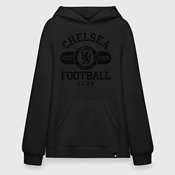 Толстовка-худи оверсайз Chelsea Football Club, цвет: черный