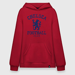 Толстовка-худи оверсайз Chelsea FC: Lion, цвет: красный
