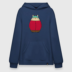 Толстовка-худи оверсайз Totoro Cartman, цвет: тёмно-синий