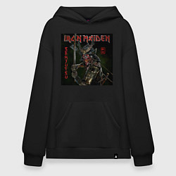 Толстовка-худи оверсайз Iron Maiden Рок-группа, цвет: черный