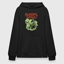Толстовка-худи оверсайз Municipal Waste - environmental disaster, цвет: черный