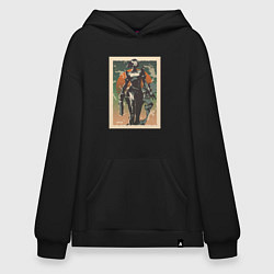 Толстовка-худи оверсайз Viper Valorant Art, цвет: черный