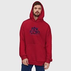 Толстовка-худи оверсайз PINK FLOYD ПИНК ФЛОЙД ГЛИТЧ, цвет: красный — фото 2
