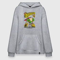 Толстовка-худи оверсайз Booger boy, цвет: меланж
