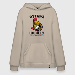 Толстовка-худи оверсайз OTTAWA SENATORS ОТТАВА СЕНАТОРЗ, цвет: миндальный