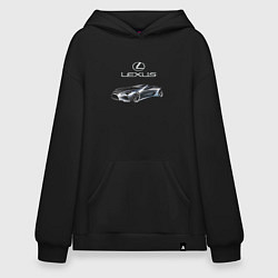 Толстовка-худи оверсайз Lexus Motorsport, цвет: черный