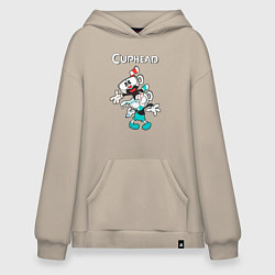 Худи оверсайз Cuphead веселые чашечки
