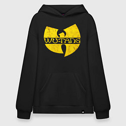 Толстовка-худи оверсайз Wu tang logo, цвет: черный