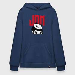 Толстовка-худи оверсайз JDM Panda Japan Симпатяга, цвет: тёмно-синий
