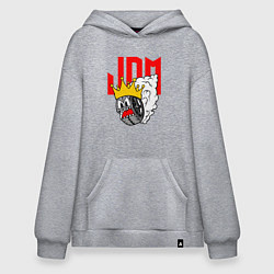 Толстовка-худи оверсайз JDM Wheel King, цвет: меланж