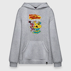 Толстовка-худи оверсайз ToeJam & Earl, цвет: меланж