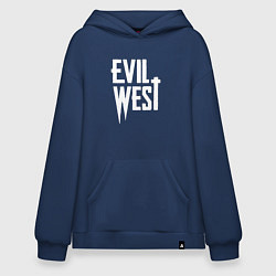 Худи оверсайз Evil west logo