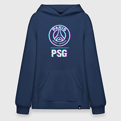 Худи оверсайз PSG FC в стиле Glitch