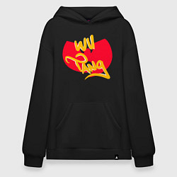 Толстовка-худи оверсайз Wu-Tang Red, цвет: черный