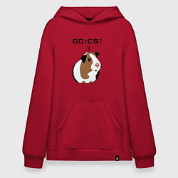 Толстовка-худи оверсайз Типичный геймер CS:GO, цвет: красный