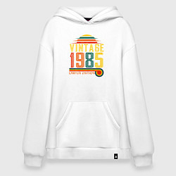Толстовка-худи оверсайз Ограниченное винтажное издание 1985 года, цвет: белый