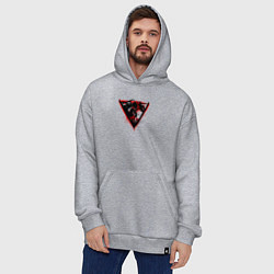 Толстовка-худи оверсайз Offroad trash polka, цвет: меланж — фото 2