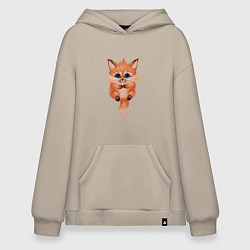 Худи оверсайз Лисёнок с большими глазами