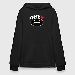 Худи оверсайз Onyx - black logo
