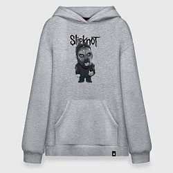 Толстовка-худи оверсайз Седьмой Slipknot, цвет: меланж