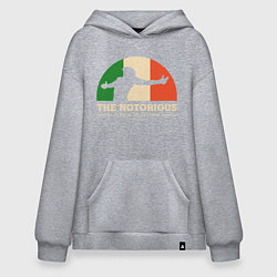 Толстовка-худи оверсайз The Notorious, цвет: меланж