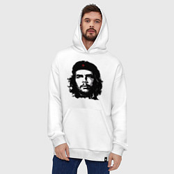 Толстовка-худи оверсайз Ernesto Che Guevara, цвет: белый — фото 2