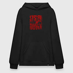 Худи оверсайз System of a Down ретро стиль