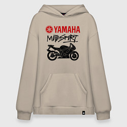 Толстовка-худи оверсайз Yamaha - motorsport, цвет: миндальный