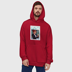 Толстовка-худи оверсайз Нико Хирата, цвет: красный — фото 2