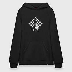 Толстовка-худи оверсайз Pawn, цвет: черный