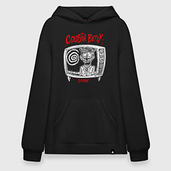 Толстовка-худи оверсайз Cousin betty, цвет: черный