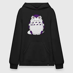 Толстовка-худи оверсайз Totoro Frieza, цвет: черный