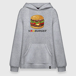 Толстовка-худи оверсайз VAGBURGER, цвет: меланж