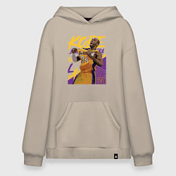 Толстовка-худи оверсайз Kobe champion, цвет: миндальный