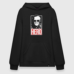 Худи оверсайз Стэн Ли герой