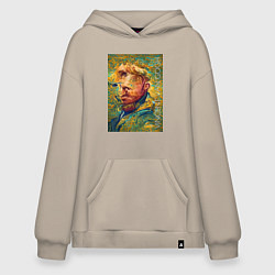 Худи оверсайз Abstract Vincent van Gogh - surrealism self-portra